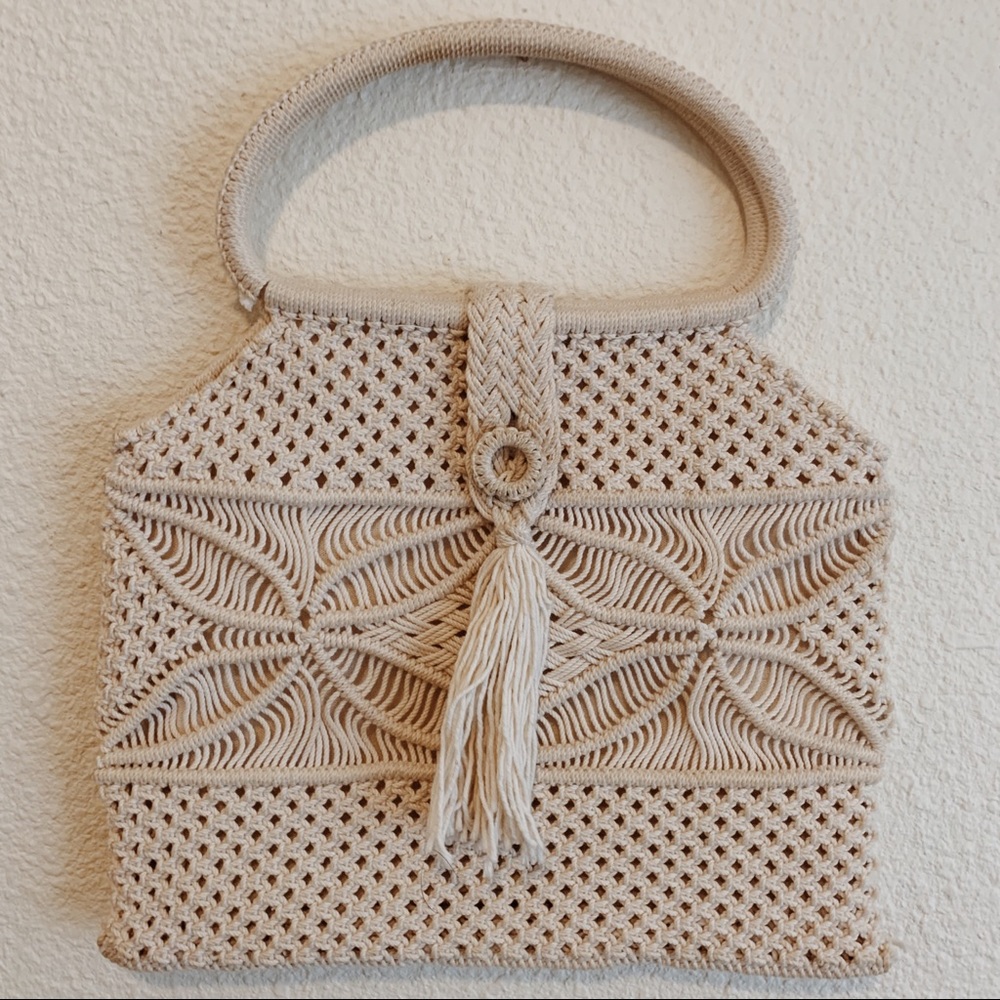 Vintage Macrame Purse